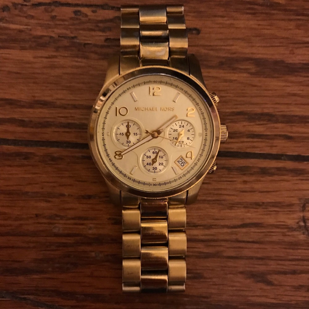 Gold Michael Kors watch